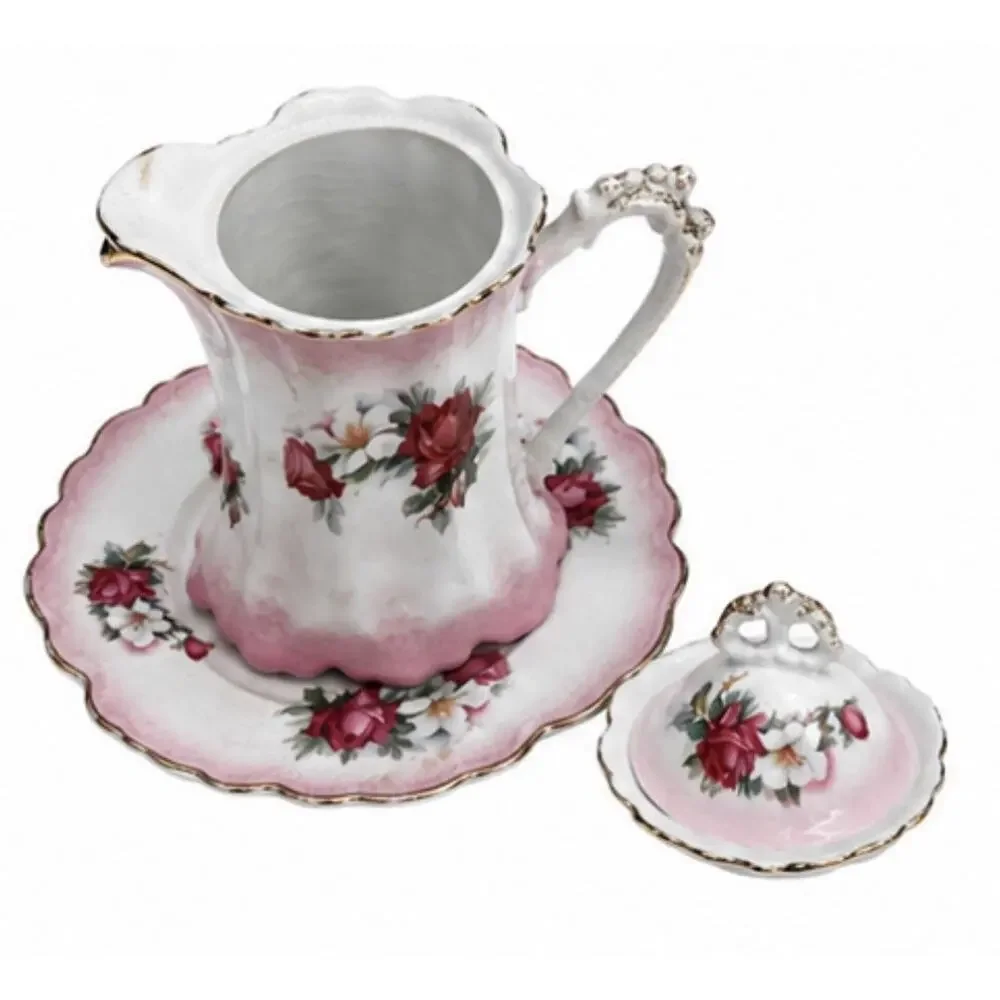 vintage porcelain pitcher and basin set
